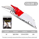 Shrimp Lure Manufacturer - Zinc Alloy 7g with Hooks Hard Bait for Freshwater Saltwater Fishing