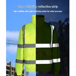 Reflective Jackets Manufacturer - Oxford Winter Waterproof Windproof Breathable for Traffic Duty