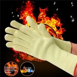 Barbecue Gloves Manufacturer - High-Temperature 500 Degree Aramid Flame Retardant Anti-Slip Insulated