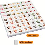 Tabletop Game Set Manufacturer - 65pcs Themed Mini Durable Portable Mahjong Tiles for Party