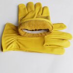 Leather Work Gloves Manufacturer - Heavy Duty Cowhide Anti-Slip for Gardening General Work