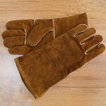 Welding Gloves Manufacturer - Wholesale Retro Brown Leather Tig Mig Cowhide Split Leather