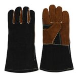Welding Gloves Manufacturer - Wholesale Cow Split Leather Protective Hand for Fireplace BBQ