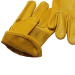 Leather Work Gloves Manufacturer - High Quality Cowhide Heavy Duty for Truck Garden Outdoor