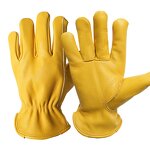 Leather Work Gloves Manufacturer - Customized Cowhide with Logo for Gardening Welding