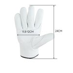 Leather Work Gloves Manufacturer - Industrial Double Palm Soft Cotton Liner Driving Wholesale