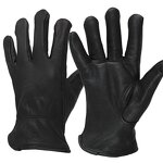 Leather Work Gloves Manufacturer - Wholesale Black Grain Cowhide Working Glove