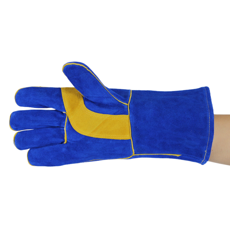 Welding Gloves Manufacturer - Custom Logo Fire Resistant Leather Stick Welder Work Gloves