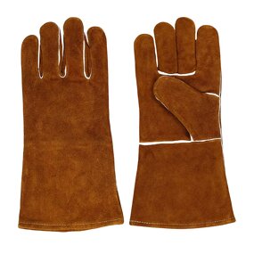 Welding Gloves Manufacturer - Wholesale Retro Brown Leather Tig Mig Cowhide Split Leather