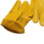 Leather Work Gloves Manufacturer - High Quality Cow Leather Durable Comfortable Construction