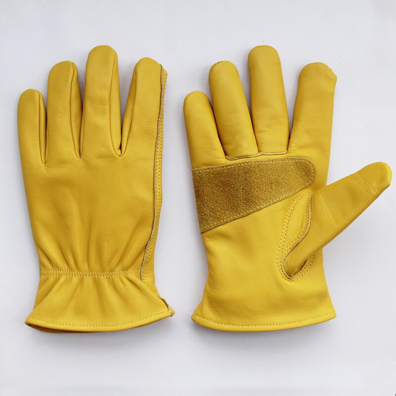 Leather Work Gloves Manufacturer - Heavy Duty Cowhide Anti-Slip for Gardening General Work