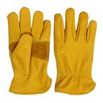 Leather Work Gloves Manufacturer - High Quality Cow Leather Durable Comfortable Construction