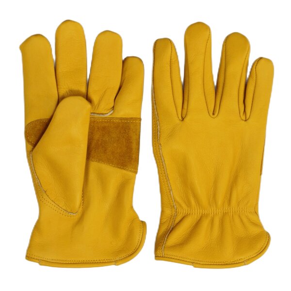 Leather Work Gloves Manufacturer - High Quality Cow Leather Durable Comfortable Construction