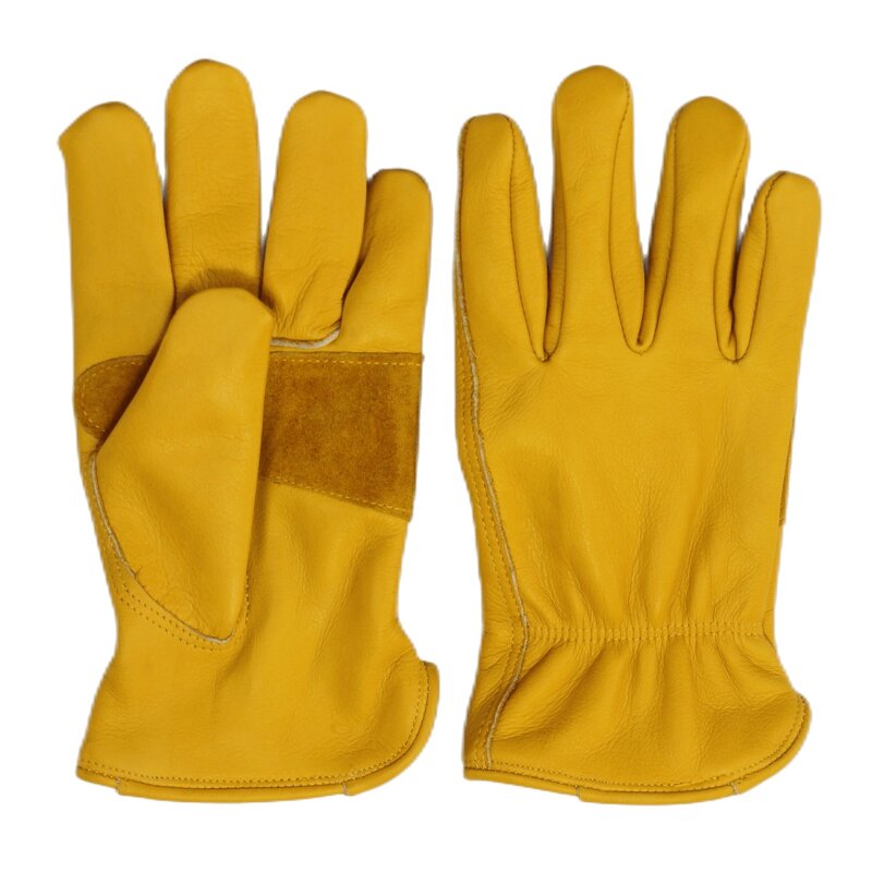 Leather Work Gloves Manufacturer - High Quality Cow Leather Durable Comfortable Construction