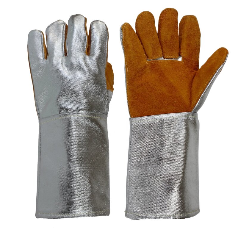 Aluminum Welding Gloves Manufacturer - Heat Resistant for Industrial Work Fire Resistant Leather
