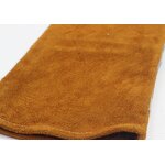 Welding Gloves Manufacturer - Brown Cow Split Leather Double Palm Heat Resistant Safety