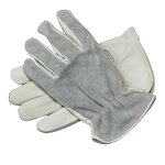 Leather Work Gloves Manufacturer - Wholesale White Rigger Safety for Construction Industry