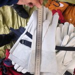 Electrical Work Gloves Manufacturer - White Goatskin Leather Lineman Protector Utility Electrician