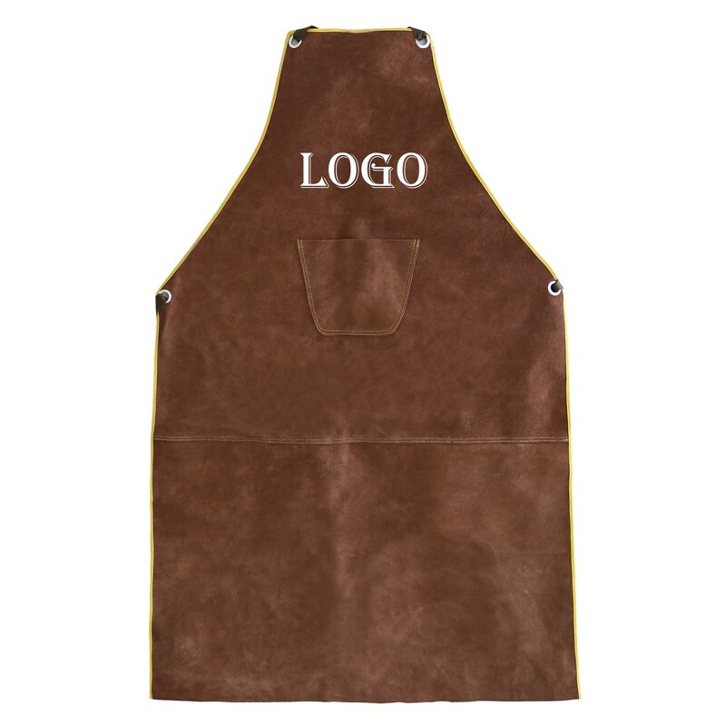 Welding Apron Manufacturer - High Quality Thick Cow Split Leather Anti-scald Flame Resistant