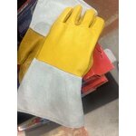 Welding Gloves Manufacturer - Customized Logo/Color Premium Leather Stick Mig 14" Length