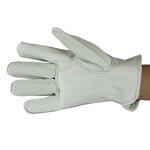 Leather Work Gloves Manufacturer - Wholesale White Rigger Safety for Construction Industry