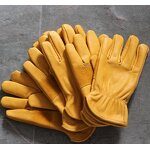 Leather Work Gloves Manufacturer - High Quality Cow Leather Durable Comfortable Construction