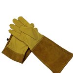 Gardening Gloves Manufacturer - Premium Cow Grain Leather Long for Thorny Bushes Cacti