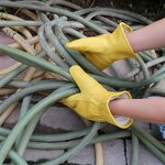 Winter Work Gloves Manufacturer - Men's Leather Insulated with Fleece Lining for Cold Weather