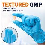Nitrile Gloves Factory - Blue Synthetic Latex Free Powder Free Chemical