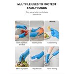 Nitrile Gloves Factory - Black Blue 100% 9 Inches Barber Tattoo Shop