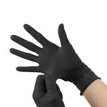 Latex Gloves Manufacturer - Children Adults Black with Textured Fingertips