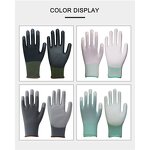 PU Safety Gloves Factory - Custom logo Wholesale CE EN388 Black Light Weight