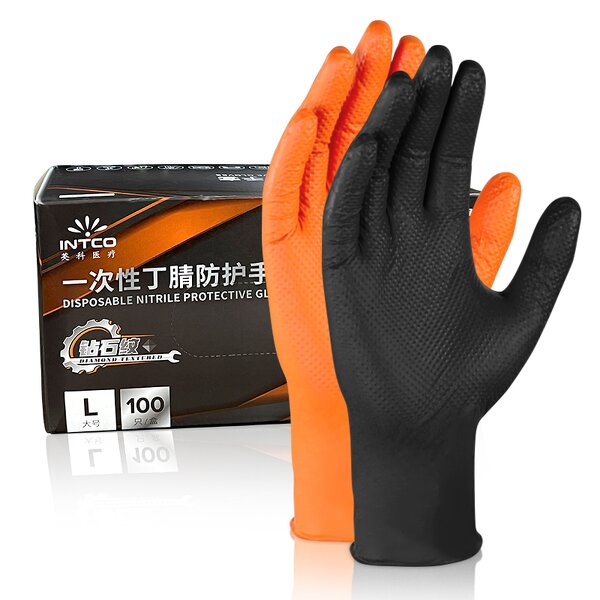 Nitrile Gloves Manufacturer - Heavy Duty Masonry Textured Automotive Mechanical