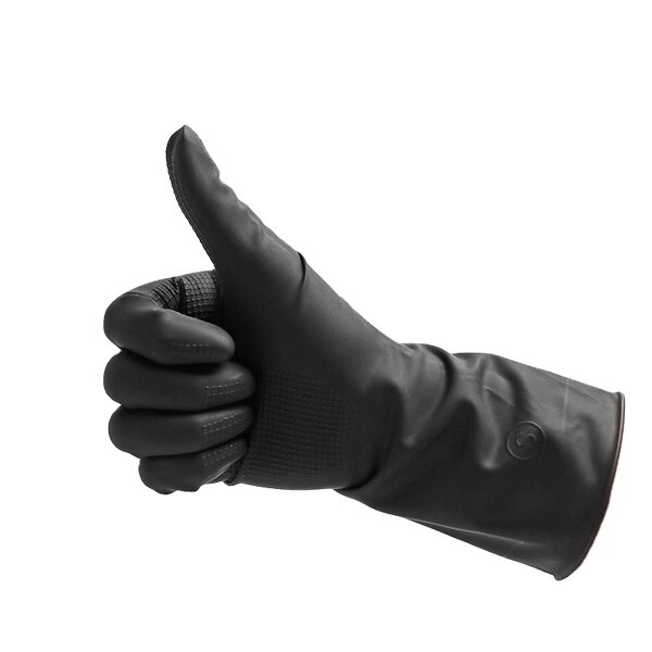 Latex Gloves Manufacturer - Children Adults Black with Textured Fingertips