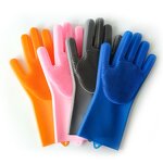 Dish Washing Mitten Manufacturer - Hot Selling Silicone with Wash Scrubber