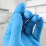 Nitrile Gloves Factory - Black Blue 100% 9 Inches Barber Tattoo Shop