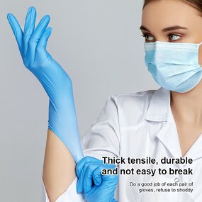 Nitrile Gloves Manufacturer - Examination 100 PCS Box Blue Powder Free
