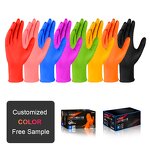 Nitrile Gloves Factory - High Quality Black Diamond Textured Mechanic Working