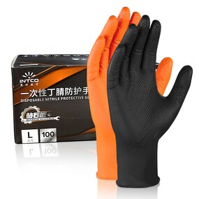 Nitrile Gloves Manufacturer - Fast Delivery Diamond Texture Industry Food Service