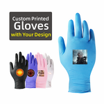 Disposable Nitrile Gloves Manufacturer - ANBOSON Logo Custom Print on Gloves Comfortable Powder-Free