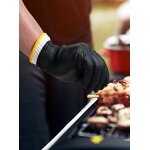 Disposable BBQ Gloves Manufacturer - ANBOSON Barbecue Grilling Cooking Black Nitrile Cotton Heat