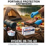 Disposable Nitrile Gloves Manufacturer - ANBOSON Premium Food Grade 5Mil 2-Pack Portable