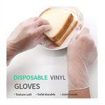 Disposable Vinyl Gloves Manufacturer - Clear Household Dustless 9 Inch Transparent Food Grade