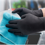 Disposable Nitrile Gloves Manufacturer - 100pcs Box Black Exam Powder Free Latex Free Cleaning