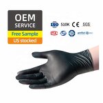 Disposable Nitrile Gloves Manufacturer - ANBOSON 9inch 6Mil Science Touchscreen Tattoo Black