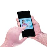 Disposable Nitrile Gloves Manufacturer - ANBOSON 12inch Long Sleeve Pink Household Cleaning