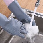 Silicone Gloves Manufacturer - Oem Customized logo Design Dishwashing Cleaning