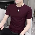 Men's Casual Set Factory - Oem Customized Design Round Neck Cotton Slim Biggest