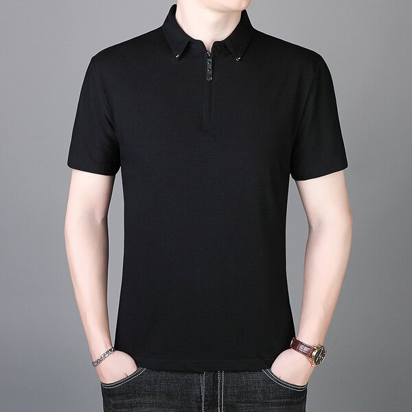 Men's Polo Shirt Manufacturer - Summer Cotton Men's Short Sleeve Comfortable