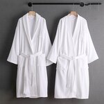Waffle Bathrobe Manufacturer - Oem Customized Logo Pure Cotton Waffle Hotel Towel